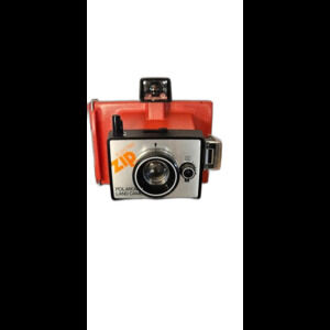 Vintage Polaroid Electric Zip Land Camera Red Black Untested-ITEM # 2596
